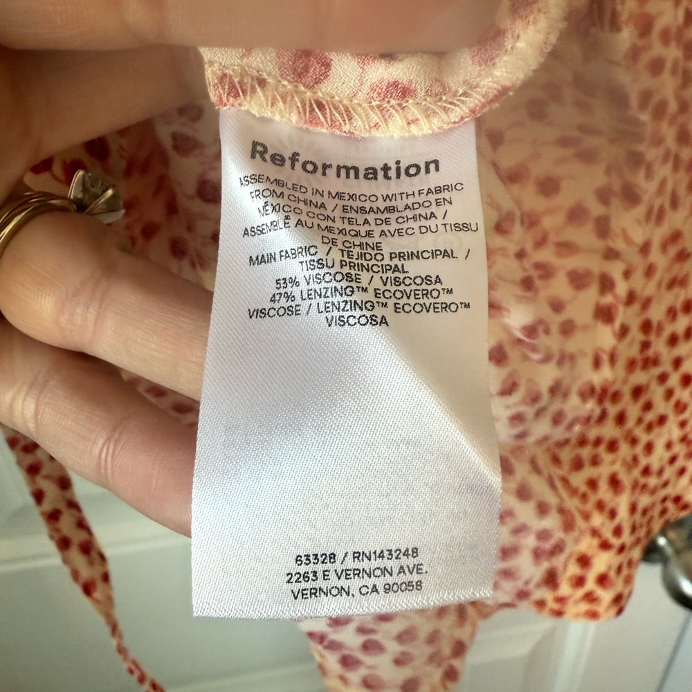 NWT Reformation Delanie halter dress, size L - Picture 7 of 8